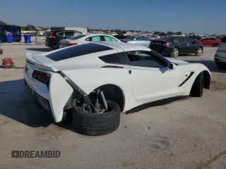 2017 Chevrolet Corvette 1LT with VIN 1G1YB2D75H5113871, listed as a Copart auction lot 73677114 with 0 mi miles and Salvage Title. Bid and sale history available at carsss.com. Image 3.