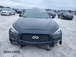 2023 Infiniti Q50 Sensory z VIN JN1EV7CP5PM511959, wystawiony jako Copart lot #70436554 z przebiegiem 26 063 mil mil oraz Czysty tytuł • Clean title. Historia ofert i sprzedaży dostępna na DreamBid. Obrazek 5.