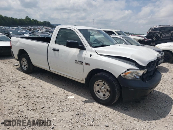 2016 Ram 1500 Tradesman z VIN 3C6JR6DT9GG363735, wystawiony jako Copart lot #56170895 z przebiegiem 18 269 mil mil oraz Szkoda całkowita • Salvage title. Historia ofert i sprzedaży dostępna na DreamBid. Obrazek 4.