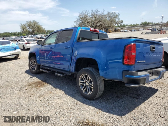 2021 Chevrolet Colorado 2WD LT with VIN 1GCGSCEN3M1297005, listed as a Copart auction lot 54363325 with 74,825 mi miles and Salvage Title. Bid and sale history available at DreamBid. Image 2.