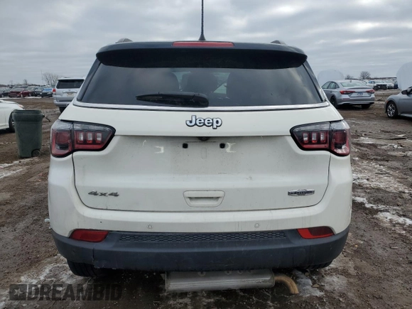 2019 Jeep Compass Latitude with VIN 3C4NJDBB2KT600968, listed as a Copart auction lot 85966874 with Not provided miles and Salvage title. Bid and sale history available at DreamBid. Image 6.