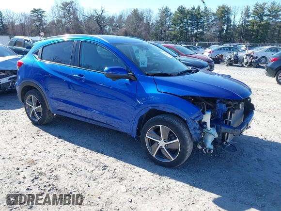 2021 Honda HR-V EX with VIN 3CZRU6H56MM733617, listed as a IAAI auction lot 41793211 with 53,327 mi miles. Bid and sale history available at carsss.com. Image 1.