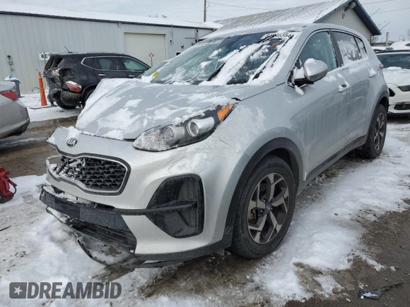 2020 Kia Sportage LX with VIN KNDPM3AC8L7757284, listed as a Copart auction lot 84895354 with 109,122 mi miles and Salvage Title. Bid and sale history available at DreamBid. Image 1.