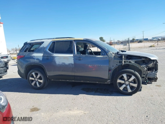 2018 Chevrolet Traverse LT Leather with VIN 1GNERHKW1JJ279473, listed as a IAAI auction lot 41151603 with 96,817 mi miles. Bid and sale history available at carsss.com. Image 13.