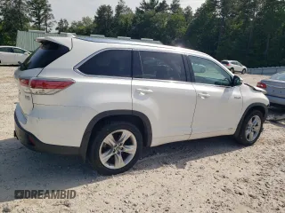 2016 Toyota Highlander Limited with VIN 5TDDCRFH6GS014938, listed as a Copart auction lot 61283725 with 122,063 mi miles and Salvage title. Bid and sale history available at DreamBid. Image 3.