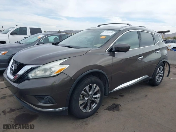 2016 Nissan Murano S with VIN 5N1AZ2MG6GN113182, listed as a IAAI auction lot 41733734 with 154,616 mi miles. Bid and sale history available at carsss.com. Image 2.
