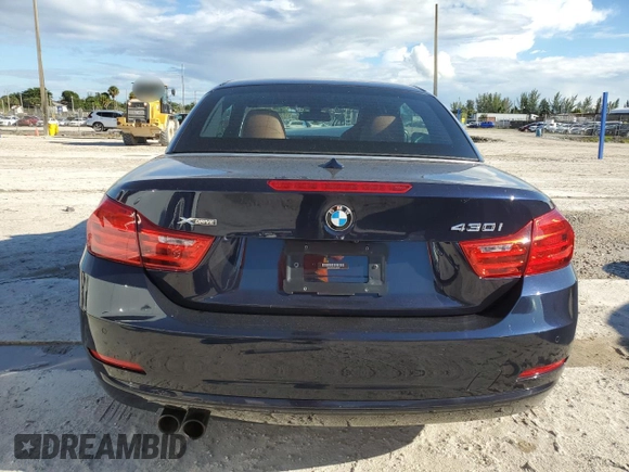 2017 BMW 4 Series 430i xDrive with VIN WBA4U9C3XH5H64601, listed as a Copart auction lot 72721464 with 27,495 mi miles and Salvage title. Bid and sale history available at DreamBid. Image 6.