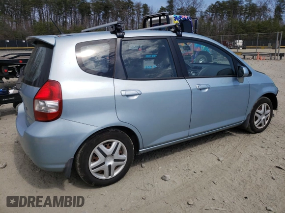 2007 Honda Fit with VIN JHMGD38447S053681, listed as a Copart auction lot 50715265 with 176,392 mi miles and Salvage Title. Bid and sale history available at carsss.com. Image 3.