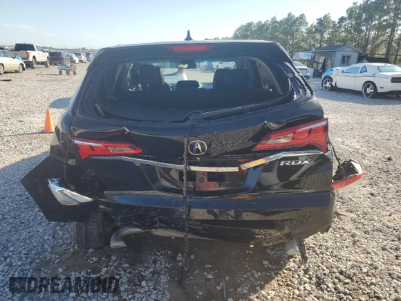 2018 Acura RDX Technology with VIN 5J8TB3H57JL005027, listed as a Copart auction lot 46951465 with 128,041 mi miles and Salvage Title. Bid and sale history available at DreamBid. Image 6.