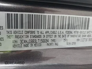 2020 Jeep Compass Latitude с VIN 3C4NJDBB3LT156694, выставлен на аукционе IAAI как лот 42209956 с пробегом 72 519 миль миль и . История ставок и продаж доступна на DreamBid. Изображение 9.