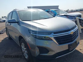 2024 Chevrolet Equinox LT z VIN 3GNAXKEG6RL337698, wystawiony jako IAAI lot #42489587 z przebiegiem 27 863 mil mil oraz . Historia ofert i sprzedaży dostępna na DreamBid. Obrazek 1.