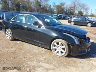 2014 Cadillac ATS Standard RWD with VIN 1G6AA5RX7E0151748, listed as a IAAI auction lot 41489412 with 116,427 mi miles. Bid and sale history available at carsss.com. Image 1.