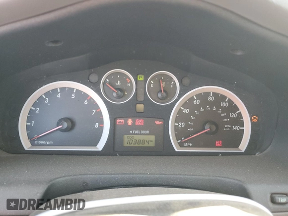 2005 Hyundai Santa Fe GLS with VIN KM8SC13E35U874870, listed as a Copart auction lot 75692594 with 103,884 mi miles and Clean Title. Bid and sale history available at carsss.com. Image 9.