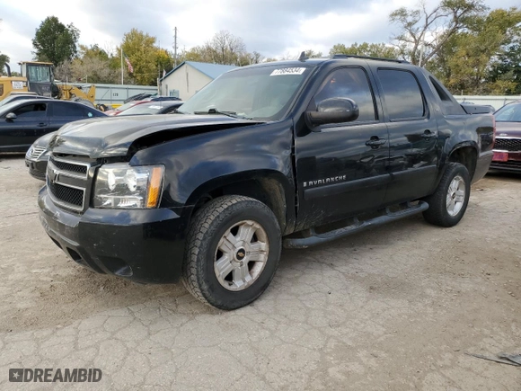 2008 Chevrolet Avalanche LS with VIN 3GNEC12078G248583, listed as a Copart auction lot 77884534 with 292,937 mi miles and Salvage Title. Bid and sale history available at carsss.com. Image 1.
