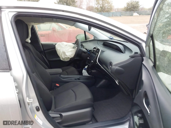 2022 Toyota Prius L Eco with VIN JTDKAMFU9N3185999, listed as a IAAI auction lot 41428106 with 50,798 mi miles. Bid and sale history available at carsss.com. Image 5.