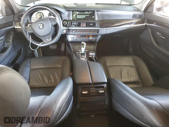 2014 BMW 5 Series 535i with VIN WBA5B1C58ED482047, listed as a Copart auction lot 47458955 with 122,828 mi miles and Salvage Title. Bid and sale history available at DreamBid. Image 8.