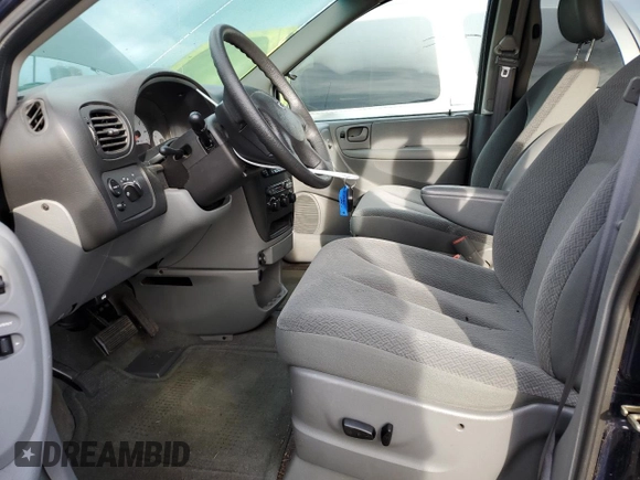 2005 Dodge Caravan SE with VIN 1D4GP24RX5B283570, listed as a Copart auction lot 87555195 with 71,193 mi miles and Salvage Title. Bid and sale history available at DreamBid. Image 7.
