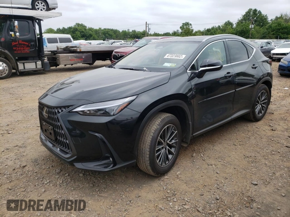 2022 Lexus NX with VIN JTJGKCEZXN5001603, listed as a Copart auction lot 47323882 with 508 mi miles. Bid and sale history available at carsss.com. Image 2.