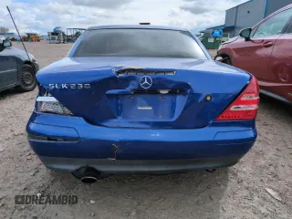 1998 Mercedes-Benz SLK-Class with VIN WDBKK47F9WF069844, listed as a Copart auction lot 51599175 with 109,098 mi miles and Salvage Title. Bid and sale history available at carsss.com. Image 6.