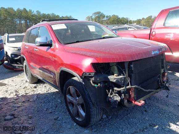 2012 Jeep Grand Cherokee Overland with VIN 1C4RJFCG1CC249135, listed as a IAAI auction lot 41840241 with 150,433 mi miles. Bid and sale history available at carsss.com. Image 1.