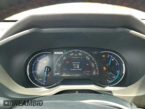 2025 Toyota RAV4 SE with VIN JTMCB3FV6SD255341, listed as a Copart auction lot 58902215 with 407 mi miles and Salvage title. Bid and sale history available at DreamBid. Image 9.