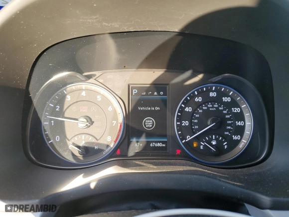 2019 Hyundai Kona Ultimate with VIN KM8K53A5XKU360373, listed as a Copart auction lot 77680714 with 67,680 mi miles and Salvage Title. Bid and sale history available at carsss.com. Image 9.