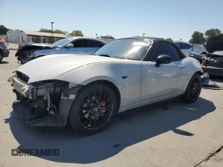 2016 Mazda MX-5 Miata Club with VIN JM1NDAC76G0106312, listed as a Copart auction lot 64960365 with 76,270 mi miles and Salvage title. Bid and sale history available at DreamBid. Image 1.