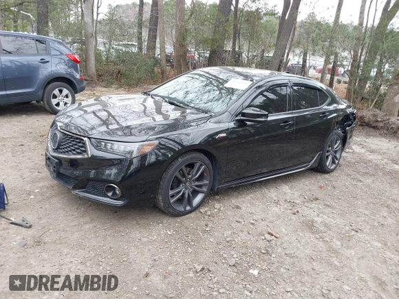 2019 Acura TLX w/A-Spec Pkg with VIN 19UUB1F6XKA004794, listed as a IAAI auction lot 41761436 with 91,087 mi miles. Bid and sale history available at carsss.com. Image 17.
