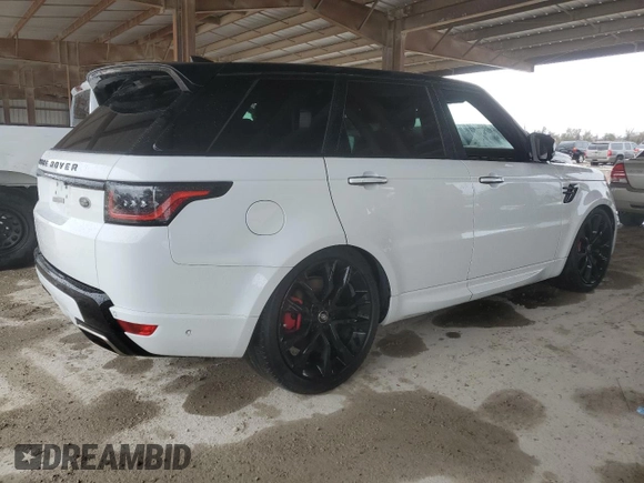 2022 Land Rover Range Rover Sport HST with VIN SALWS2RUXNA234887, listed as a Copart auction lot 43360355 with 0 mi miles and Non Repairable. Bid and sale history available at carsss.com. Image 3.