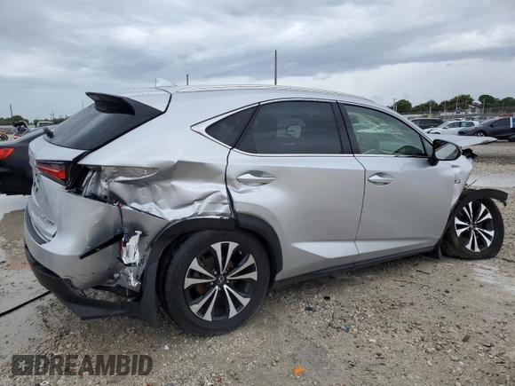 2019 Lexus NX 300 with VIN JTJBARBZ3K2189396, listed as a Copart auction lot 56376625 with 36,331 mi miles and Salvage Title. Bid and sale history available at DreamBid. Image 3.