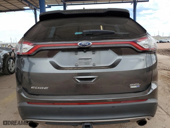 2017 Ford Edge SEL with VIN 2FMPK4J90HBC12366, listed as a Copart auction lot 53051445 with 114,098 mi miles and Salvage Title. Bid and sale history available at carsss.com. Image 6.