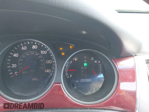2005 Lexus ES 350 with VIN JTHBA30G755073850, listed as a IAAI auction lot 39519099 with 200,886 mi miles and . Bid and sale history available at DreamBid. Image 7.