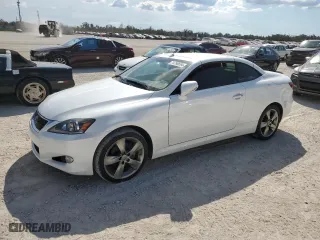 2011 Lexus IS 250C with VIN JTHFF2C24B2518507, listed as a Copart auction lot 74756654 with 0 miles and Salvage Title. Bid and sale history available at carsss.com. Image 1.