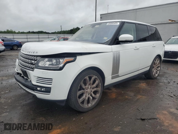 2014 Land Rover Range Rover HSE with VIN SALGS2WF9EA176815, listed as a Copart auction lot 58068405 with 155,260 mi miles and Salvage title. Bid and sale history available at DreamBid. Image 1.