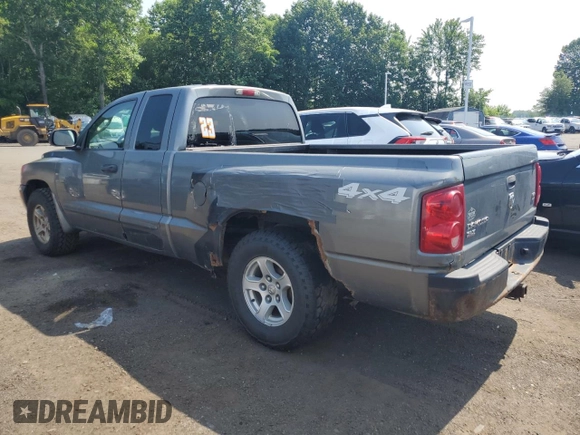 2005 Dodge Dakota SLT with VIN 1D7HW42N05S140228, listed as a Copart auction lot 62136055 with 191,663 mi miles and Clean title. Bid and sale history available at DreamBid. Image 2.