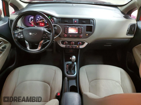 2015 Kia Rio EX with VIN KNADN4A35F6499738, listed as a Copart auction lot 45329805 with 99,029 mi miles and Salvage Title. Bid and sale history available at carsss.com. Image 8.