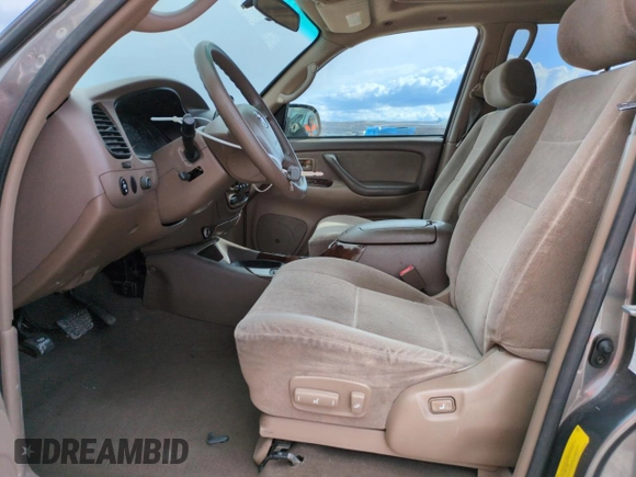 2003 Toyota Sequoia SR5 with VIN 5TDZT34A33S155761, listed as a Copart auction lot 52153775 with 170,157 mi miles and Salvage Title. Bid and sale history available at carsss.com. Image 7.