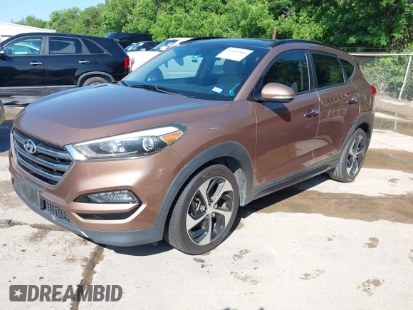 2016 Hyundai Tucson Limited with VIN KM8J33A25GU074798, listed as a IAAI auction lot 42103566 with 143,777 mi miles and . Bid and sale history available at carsss.com. Image 21.