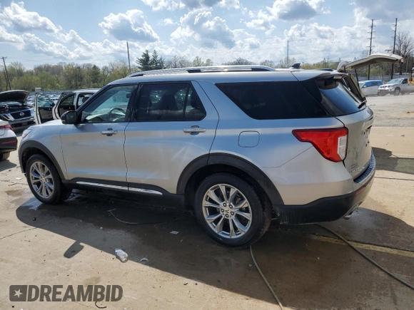 2021 Ford Explorer Limited z VIN 1FMSK7FH4MGB06047, wystawiony jako Copart lot #52697025 z przebiegiem 96 542 mil mil oraz Szkoda całkowita • Salvage title. Historia ofert i sprzedaży dostępna na DreamBid. Obrazek 2.