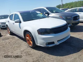 2013 Dodge Avenger SXT with VIN 1C3CDZCB2DN544550, listed as a IAAI auction lot 42007740 with 85,714 mi miles and . Bid and sale history available at DreamBid. Image 1.