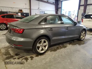 2018 Audi A3 Sedan Premium with VIN WAUAUGFF9J1048490, listed as a Copart auction lot 44219305 with 34,568 mi miles and Salvage Title. Bid and sale history available at carsss.com. Image 3.