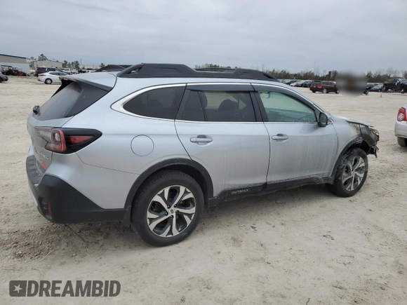 2022 Subaru Outback Limited with VIN 4S4BTANC8N3101331, listed as a Copart auction lot 41754675 with Not Provided miles and Non Repairable. Bid and sale history available at DreamBid. Image 3.