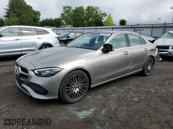 2024 Mercedes-Benz C 300 with VIN W1KAF4HB3RR225141, listed as a Copart auction lot 59585835 with 4,424 mi miles and Salvage title. Bid and sale history available at DreamBid. Image 1.