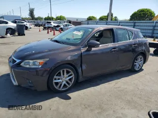 2014 Lexus CT 200h with VIN JTHKD5BHXE2202576, listed as a Copart auction lot 54445035 with 113,318 mi miles and Salvage Title. Bid and sale history available at DreamBid. Image 1.