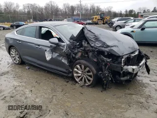 2018 Audi A5 Sportback Premium Plus with VIN WAUBNCF57JA011200, listed as a Copart auction lot 81883353 with Not Provided miles. Bid and sale history available at carsss.com. Image 4.
