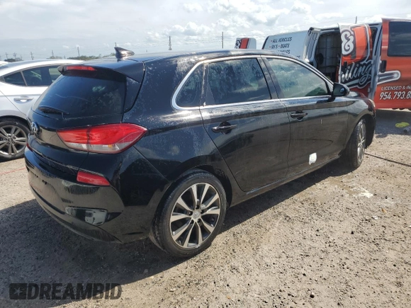 2018 Hyundai Elantra GT with VIN KMHH35LE0JU071557, listed as a Copart auction lot 74634034 with 35,238 mi miles and Non Repairable. Bid and sale history available at carsss.com. Image 3.