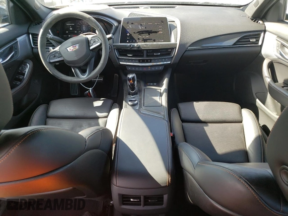 2021 Cadillac CT5 V-Series with VIN 1G6DV5RW5M0147060, listed as a Copart auction lot 45525665 with 26,846 mi miles and Salvage title. Bid and sale history available at DreamBid. Image 8.