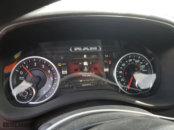 2022 Ram 2500 Tradesman with VIN 3C6UR5HJ8NG183014, listed as a Copart auction lot 45980135 with 67,573 mi miles and Salvage Title. Bid and sale history available at carsss.com. Image 9.