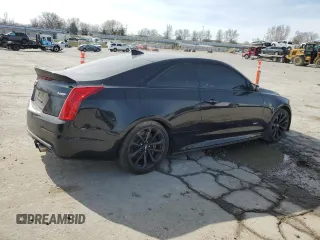 2017 Cadillac ATS-V with VIN 1G6AN1RY1H0201201, listed as a Copart auction lot 49400535 with 27,588 mi miles and Salvage Title. Bid and sale history available at carsss.com. Image 3.