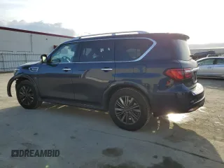 2020 Infiniti QX80 LUXE with VIN JN8AZ2NF8L9704860, listed as a Copart auction lot 39139294 with 77,708 mi miles. Bid and sale history available at carsss.com. Image 2.